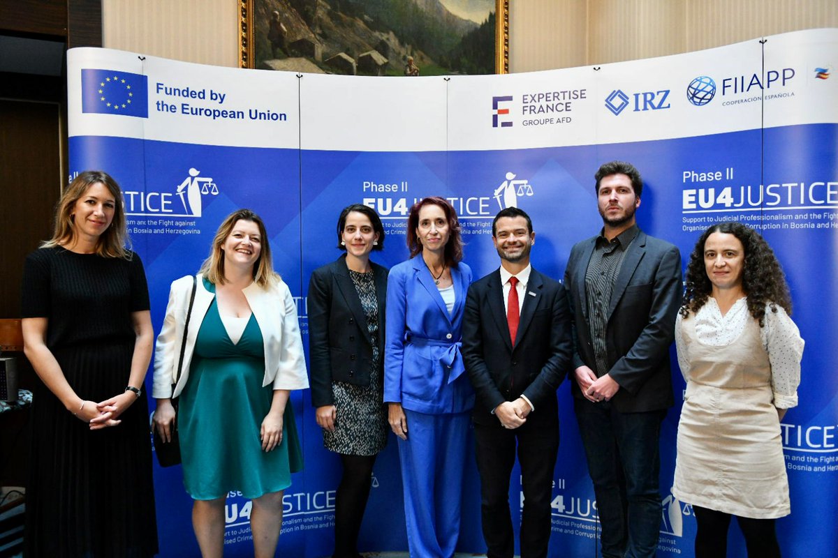 Marioun3's tweet photo. Last week for the kick off of the EU4Justice project in #Bosnia-Herzegovina in Sarajevo. Member states agencies like @expertisefrance are keys to accession process especially through peer to peer dialogue or mobilizing our XP within the EU - did u know EF was active in Greece? https://t.co/jyEbmteAi8