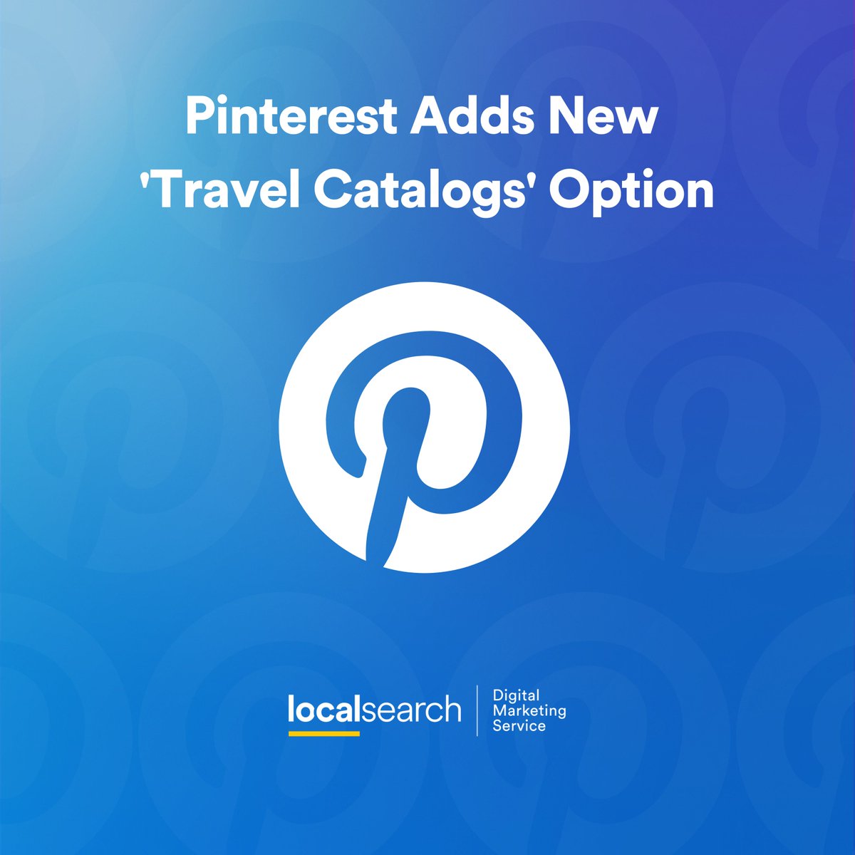 @Pinterest is launching a new 'Travel Catalogs' ad option, enabling hotel and rental brands to upload their full travel catalog. Pinterest’s system will then be able to create dynamic product ads to display to users.

#DigitalMarketing #BusinessTips