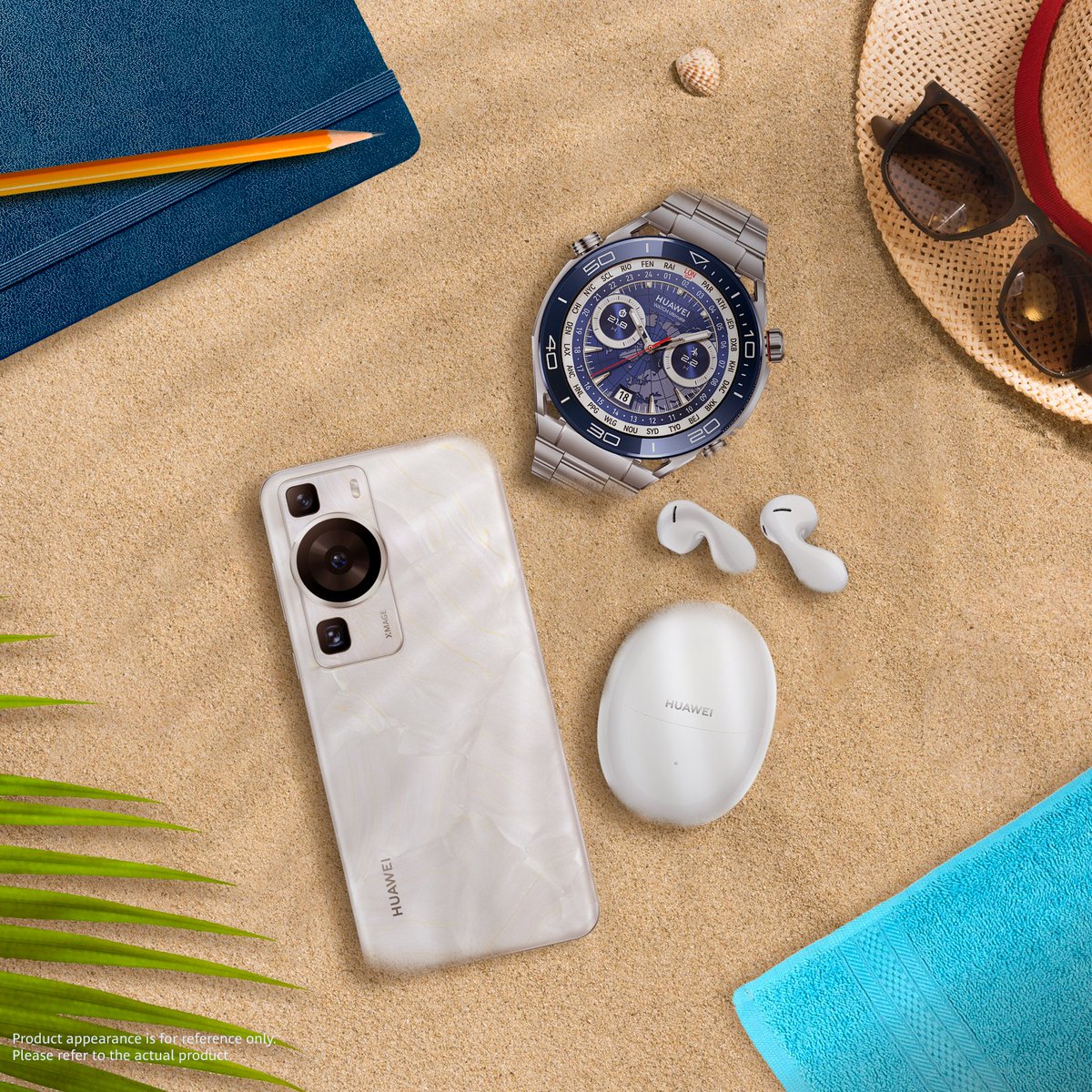 What’s the best place to show off that summer drip?   😎☀🏖
 
#HUAWEI #HUAWEIMY #HUAWEIP60Pro #HUAWEIWATCHUltimate #HUAWEIFreeBuds5