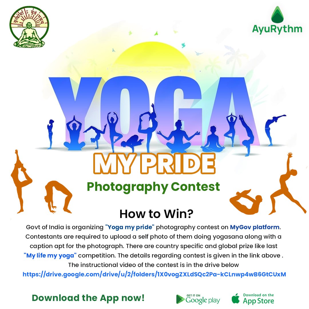 AyuRythm's tweet photo. Strike a #Pose and Capture the Essence of 🧘Yoga: Join 'YOGA My Pride' #Photography Contest and Showcase the 🌟Beauty and Grace of Yoga.
@directorccryn
📲 Install the App Now❗️
Android: https://t.co/q3PmN892QN
IOS: https://t.co/xlZxzU6Awj
#AyuRythm #yogacontest #yogacompetition https://t.co/l8VexPX5hx