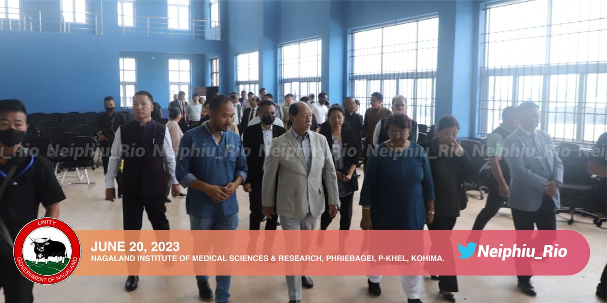 Visited the Nagaland Institute of Medical Science and Research (NIMSR) at Phriebagei, P-Khel, Kohima. Pleased to inspect the work in progress of the facility. I hope the citizens of the State will benefit from the institute.
