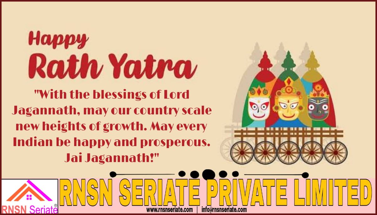PoojaDew_RNSN's tweet photo. #HAPPY_JAGANNATH_RATH_YATRA_2023

''Wishing you and your family a blissful Rath Yatra, may the vibrant colours of success, prosperity, and happiness illuminate your path and fill your life with abundance.''

🌐: https://t.co/NsP5bqtOjM

#Happy #Jagannath_Rath_Yatra  #RNSNS https://t.co/j4W5kzZ4dx