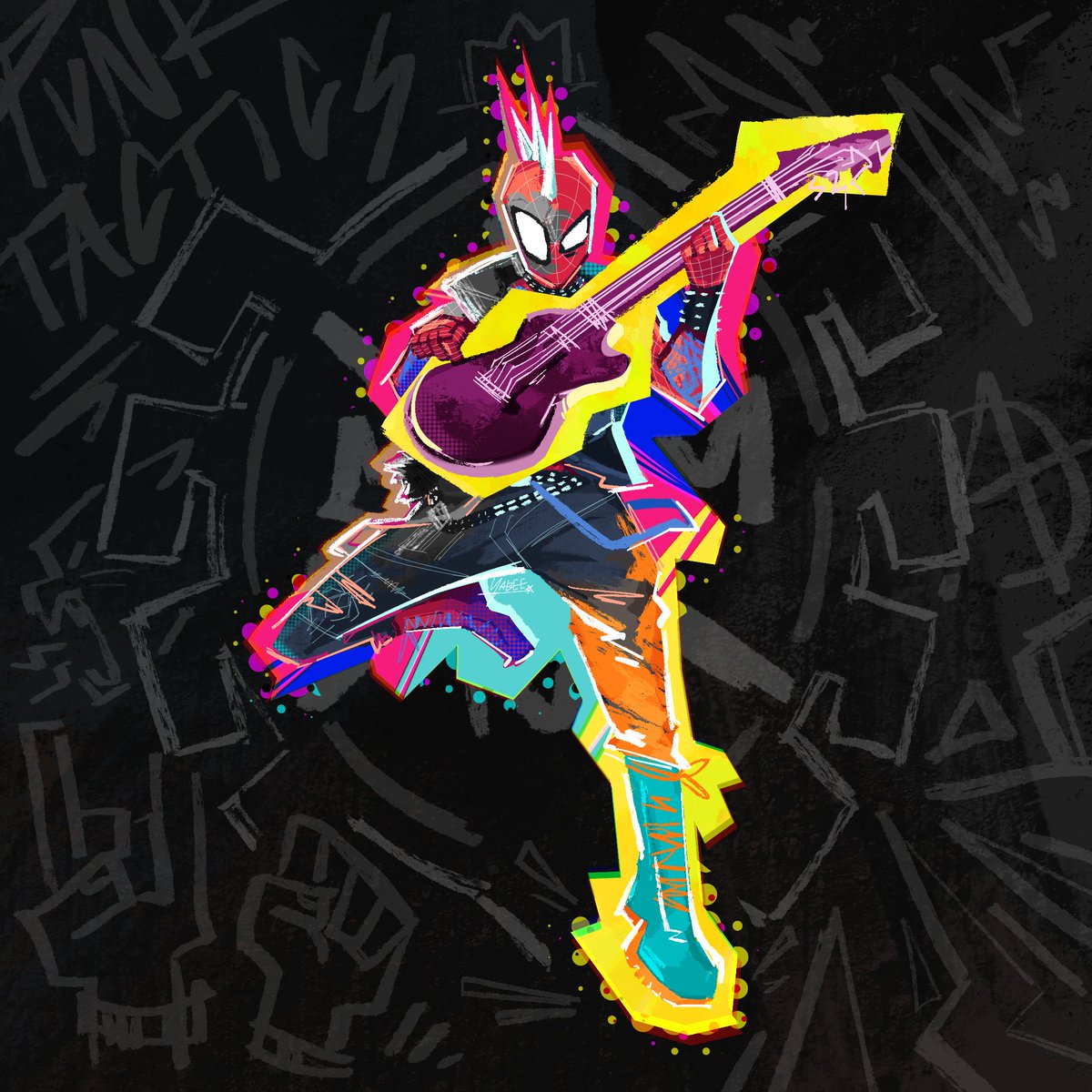 Yabeeb_Tea's tweet photo. starting to post stuff on twitter now 👍 #HobieBrown  #acrossthespiderversefanart https://t.co/MEm3pAUXk5