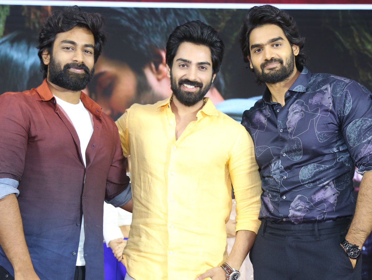 A few glimpses from the pre release event of our film #ManuCharitra! In theatres on Friday 23rd June! See you all at the cinemas 🤗 a huge thanks to brother @ActorKartikeya, @RakshitAtluri, @ajaybhupathi1 garu & others for gracing our event!