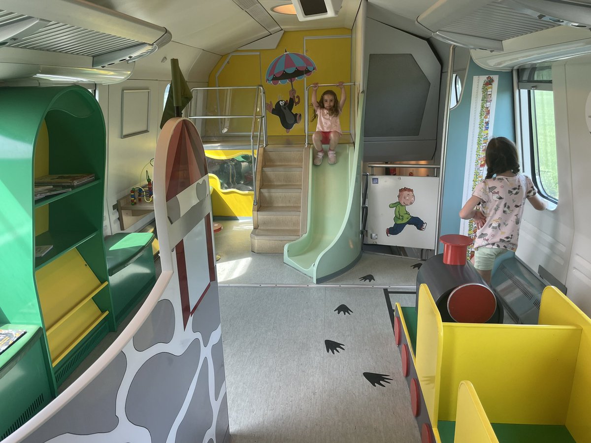 Trains in Finland are on time to the minute, have conductors, oh and play areas! Around €90 for a family journey to Moominworld with our own compartment. Fabulous #vrtrains