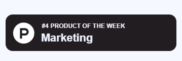 deleteman123's tweet photo. Would you look at that! 😱
I woke up today to learn that  @VirtualsnapAI was chosen as the #4 Marketing product of the week at @ProductHunt 

That badge is soon going into the website!
Thanks so much to everyone who's shown their support, even after the launch!

#buildinpublic https://t.co/jlznHzeuhZ