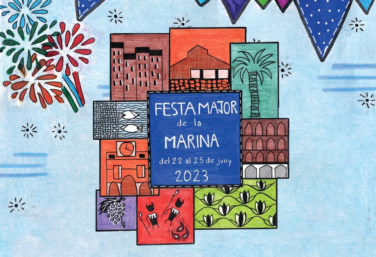 🎉 AVUI a #FMMarina: 

📍 A la #SalaPepitaCasanellas:
🕕 Mostra de tallers
🕕 Fem soroll per festa major
🥁 A càrrec de <a href="/SolRePercussio/">SolRe Percussió</a>.

ℹ️ ja.cat/FMMarina #laMarina @UE_la_Marina @culturalaMarina