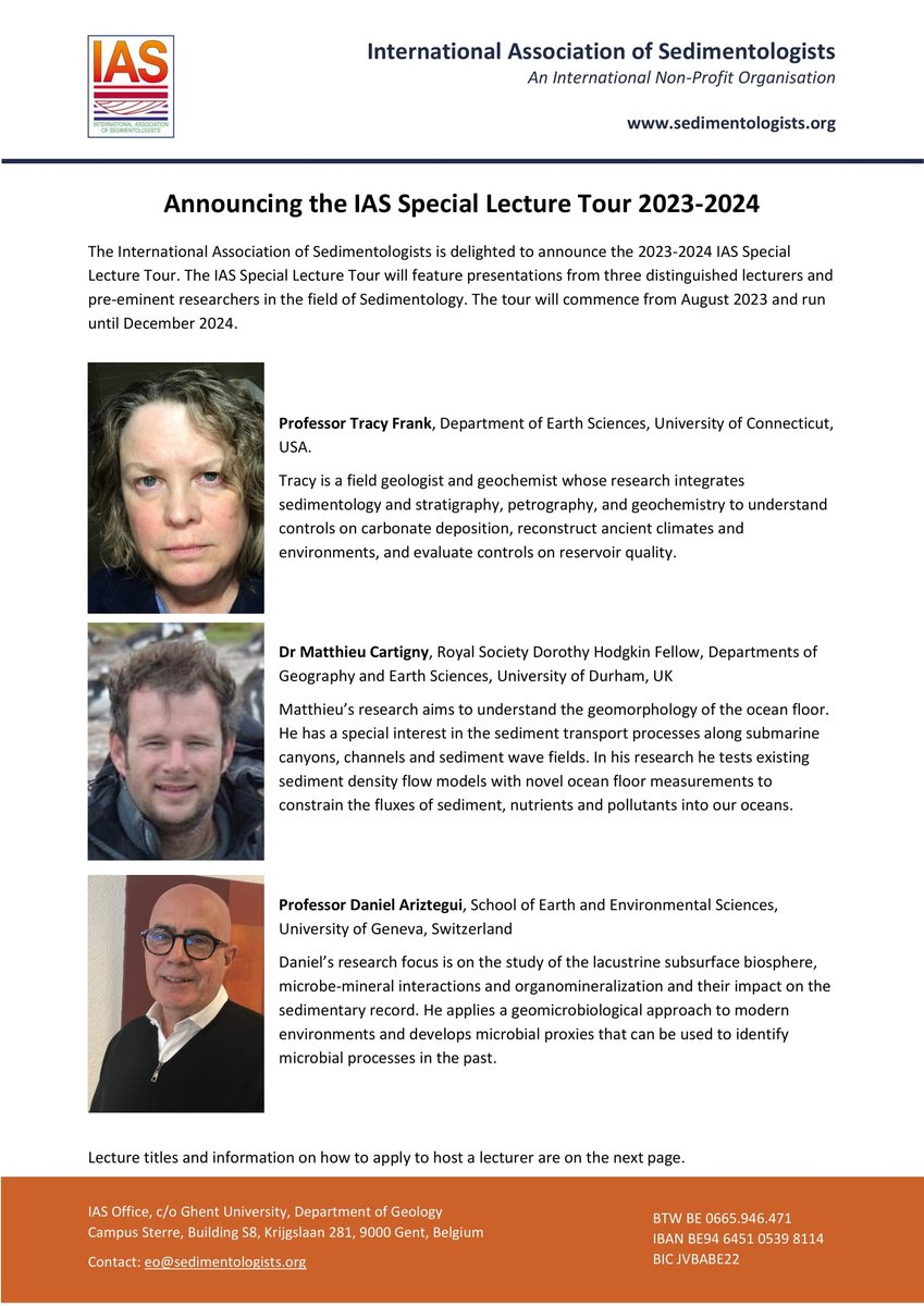 International Association of Sedimentologists IAS tweet media