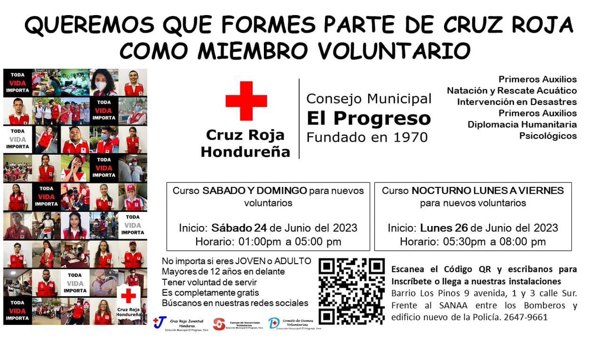 CRH_ElProgreso's tweet image. "En Cruz Roja, cada voluntario es una chispa que enciende la llama de la esperanza. ¡Únete y seamos un fuego imparable de bondad y amor por los demás!"
🏥⛑️