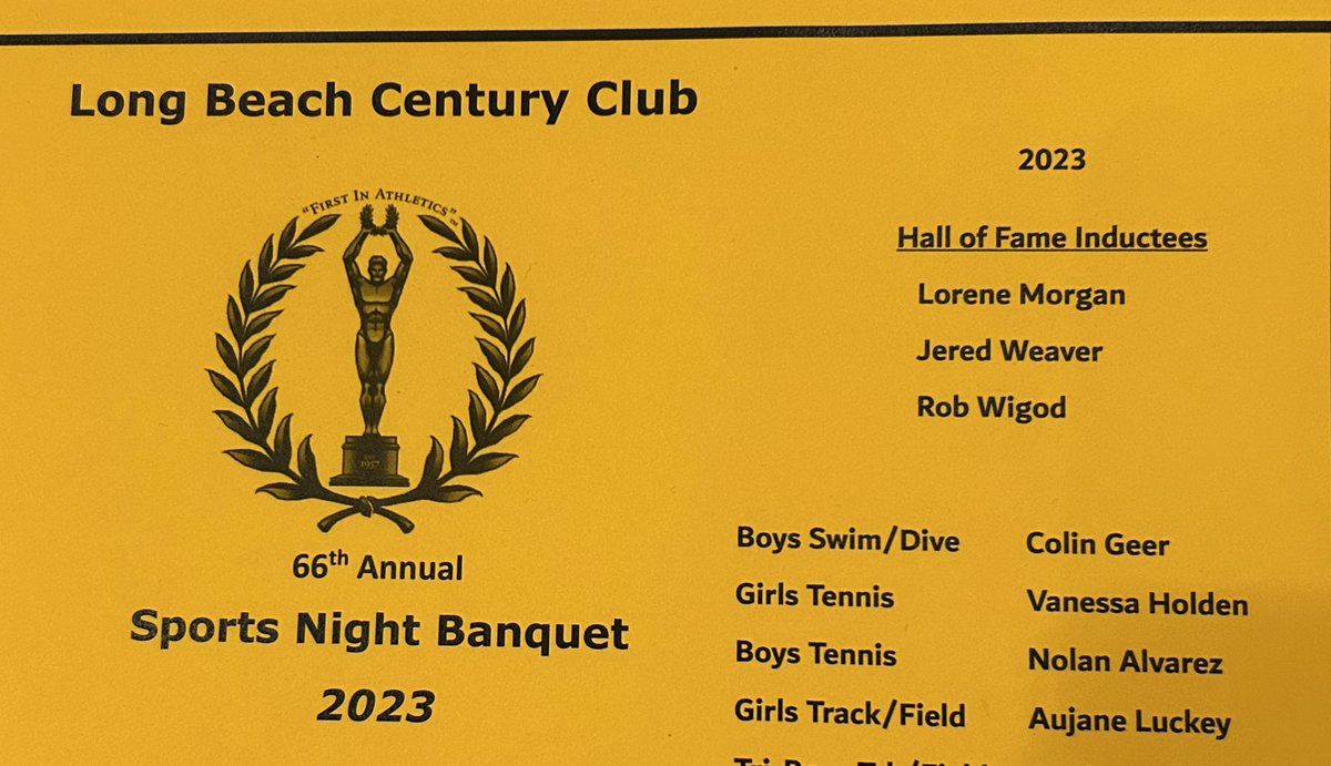 Congratulations to Coach <a href="/1LoreneMorgan/">Lorene Morgan</a> on her induction into the <a href="/LBCenturyClub/">Long Beach Century Club</a> Hall of Fame tonight! 🏆