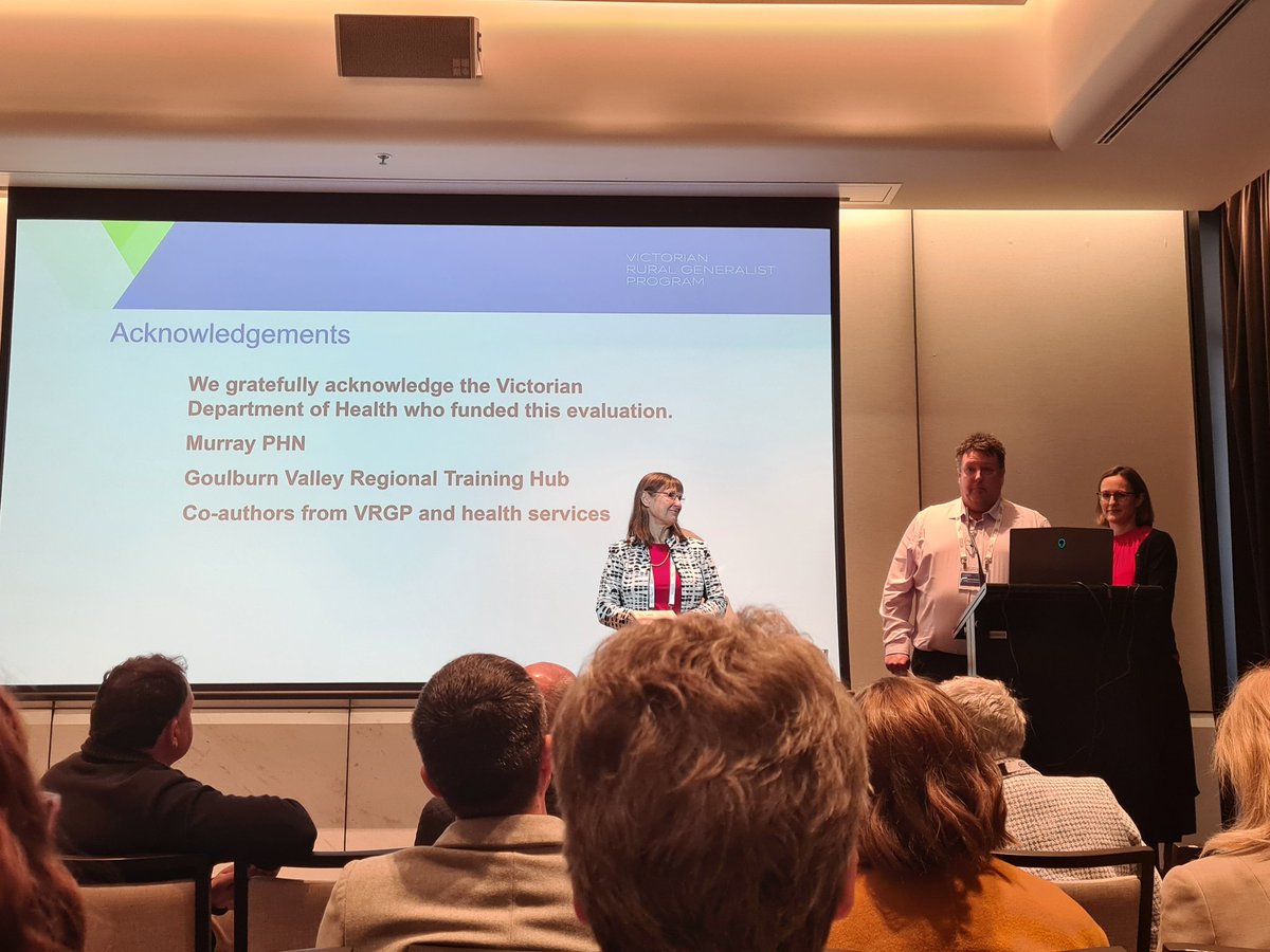 Shane Boyer and Belinda O'Sullivan share their findings around sustainable employment models for rural generalists #ruralhealthsymp2023