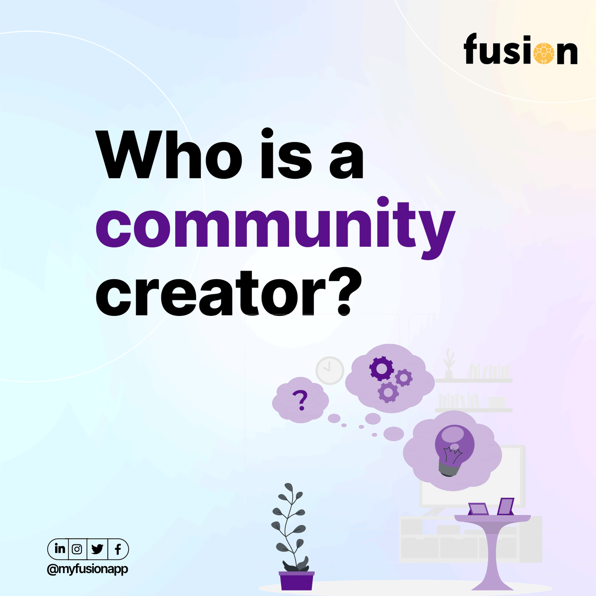 myfusionapp's tweet image. If communities are the lifeblood of Fusion, community creators are the heart.

Being a community creator is many roles in one: community management, content and event planning and audience engagement are just a few of them.

#myfusionapp #fusioncommunity #communitycreators