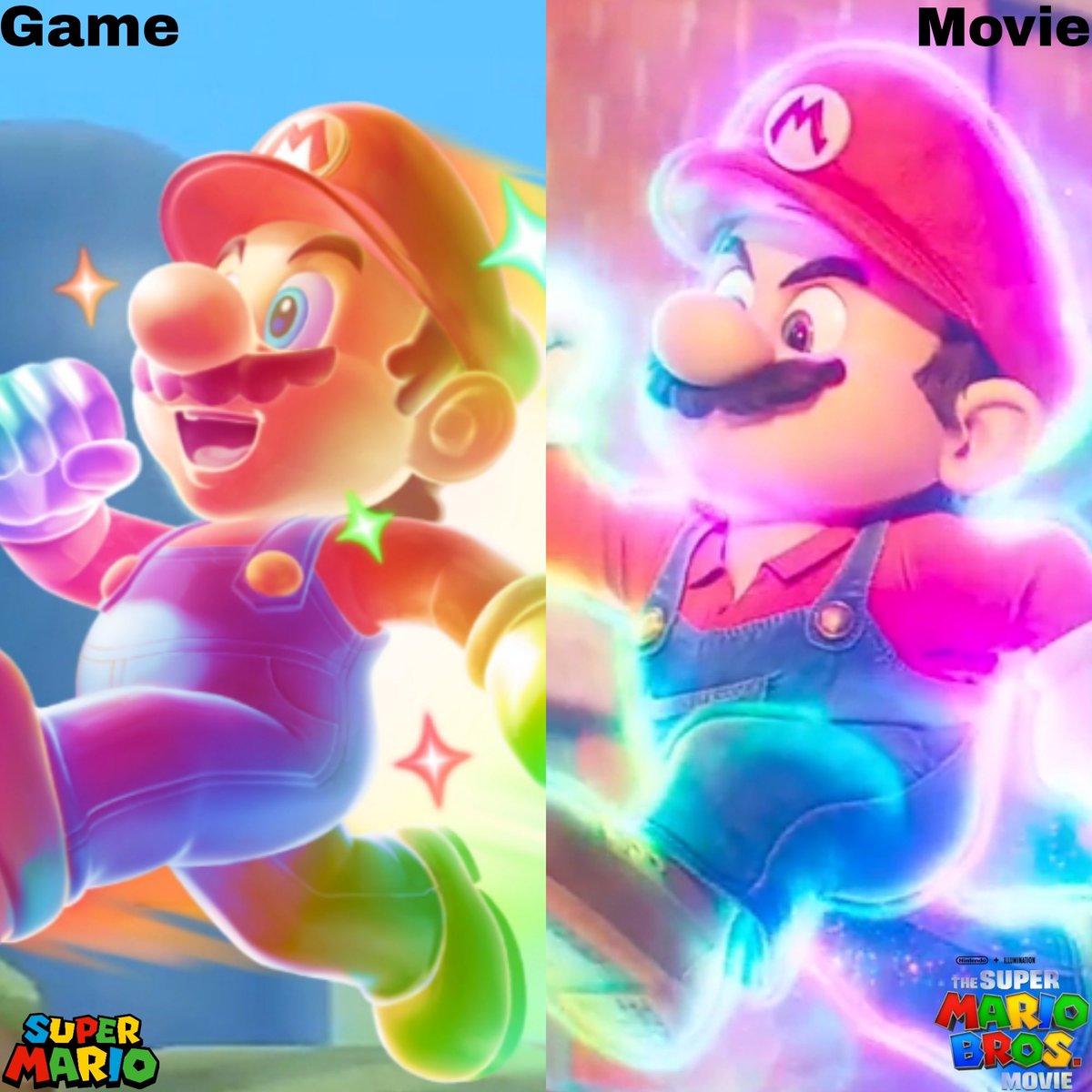 AcpLrp310's tweet photo. 🌈Invincible Mario⭐️
✨️Game vs. Movie Comparison🌟
#InvincibleMario #Mario #SuperStar #SuperMarioBrosMovie #SuperMario #Nintendo #illumination #Comparison #Edit https://t.co/ob3JQEYSqT