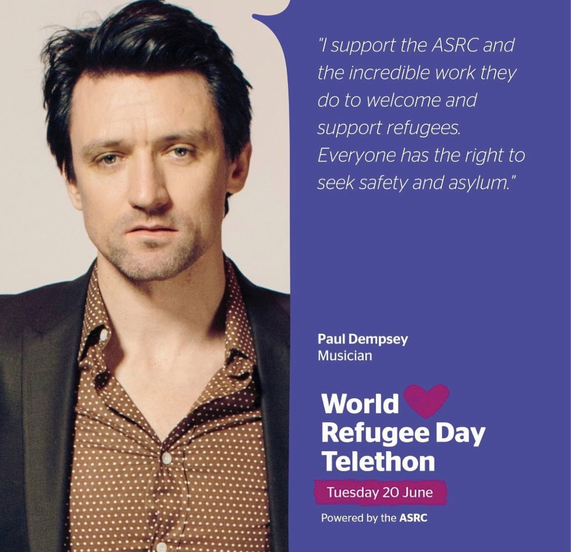 It’s World Refugee Day Telethon and @PaulDempsey is answering the phones at @ASRC1 taking donations from 6-8pm tonight ! Call 1300 692 772 or text HOPE to 0476 000 111 to donate $15.
#ASRCTelethon #WorldRefugeeDay