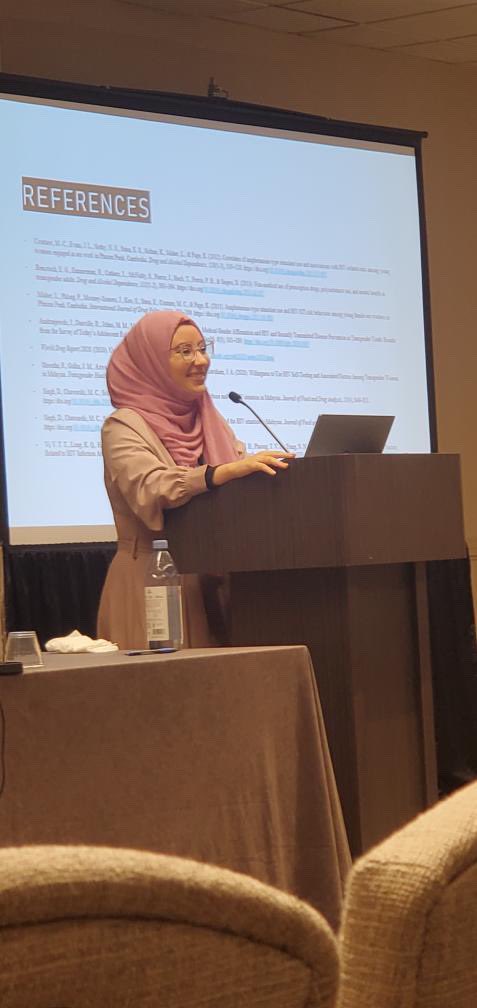 LuzanJK's tweet photo. So proud to have presented at #CPDD23!!! Special thanks to @romanshre and Dr. Jeffrey Wickersham for their mentorship and guidance throughout the process. https://t.co/2rZX9ZTJv0