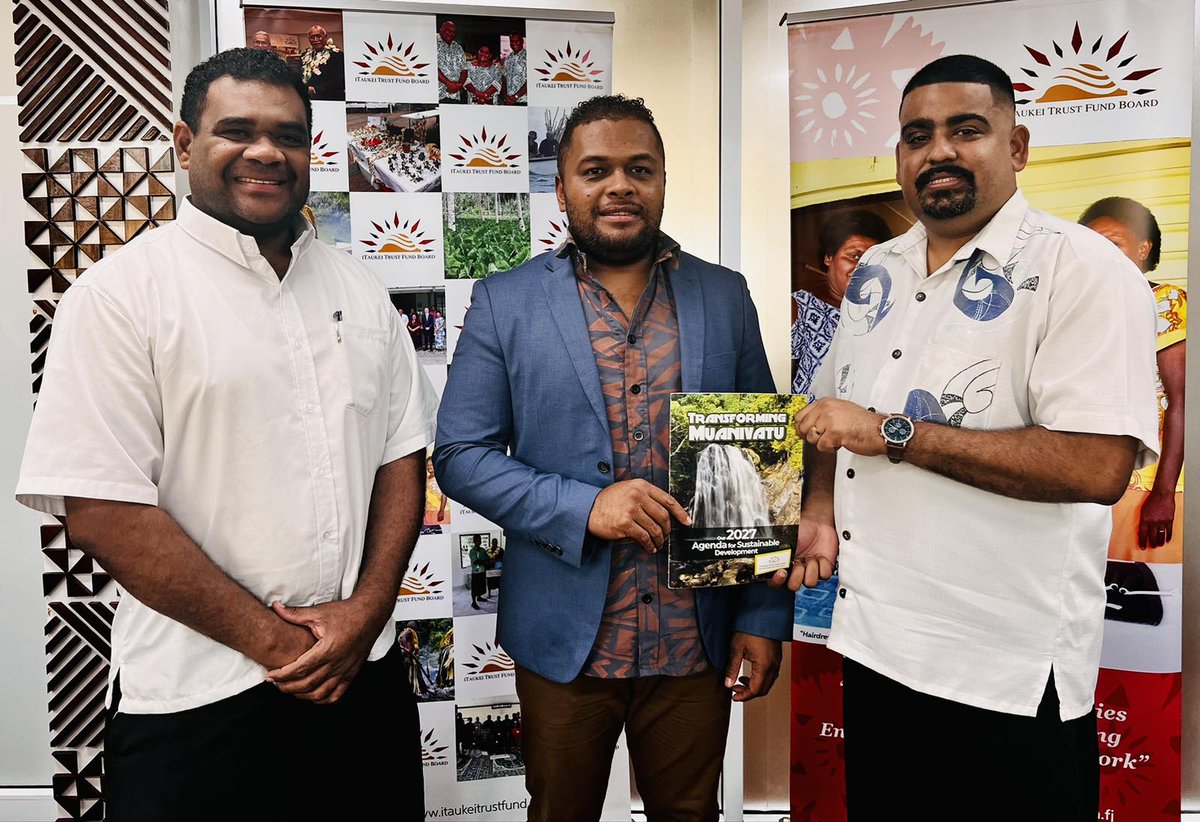 taukeitrustfund's tweet photo. TTFB Signs MOU with Vuadomo Trust.

The iTaukei Trust Fund Board yesterday renewed its commitment to supporting community development through a Memorandum Of Understanding signed  with the Vuadomo Trust.

To read more about this , click on: 
https://t.co/XjdKoP45vp https://t.co/ff3eB8Fz5l