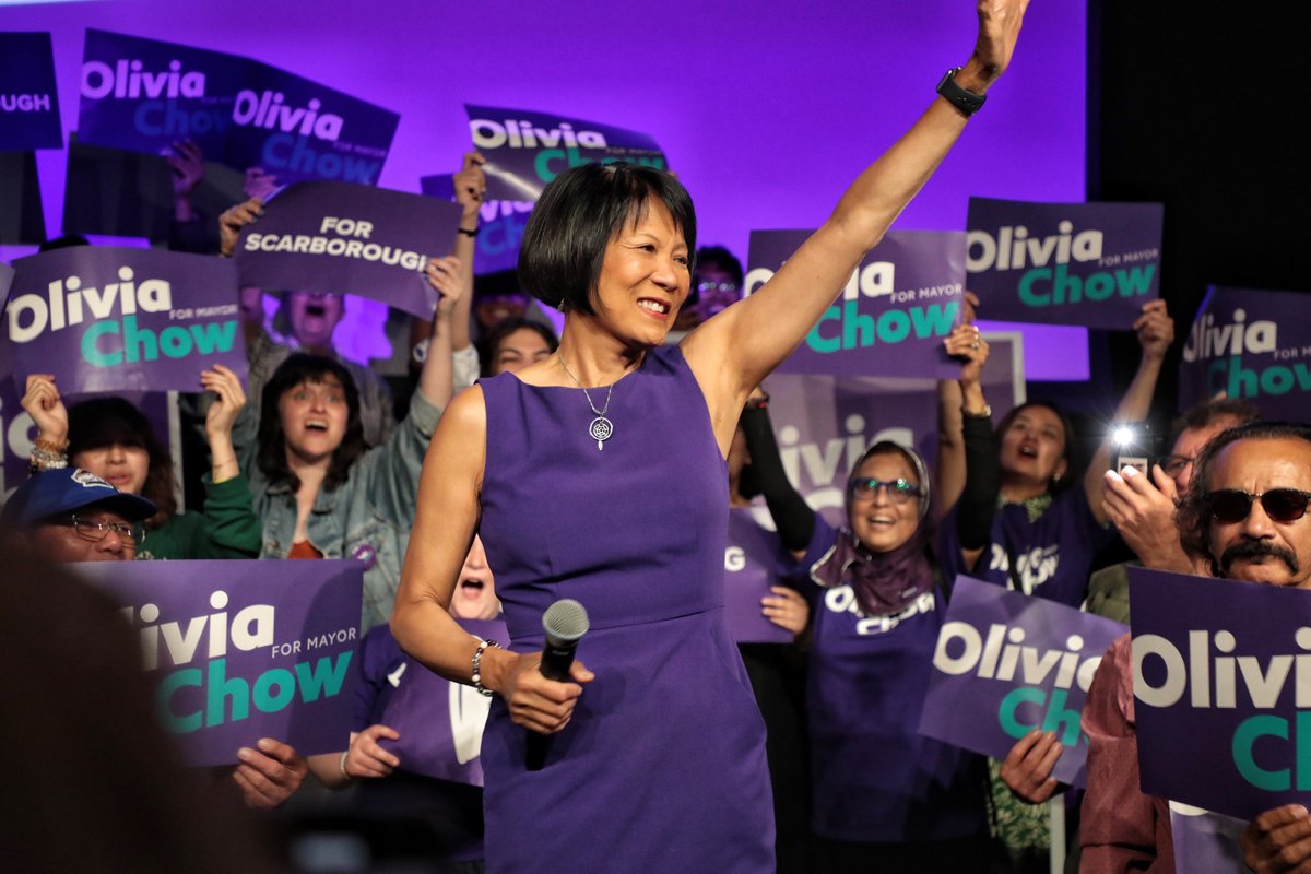 oliviachow's tweet photo. The energy in Scarborough was electric!

Thank you to @DolyBegum, @ATUlocal113’s Marvin Alfred, @VeronicaJMSW, and Sofia Rahul for joining us. 

Together, we can do this. We can win a city for everyone. https://t.co/x1FwrWbgsU