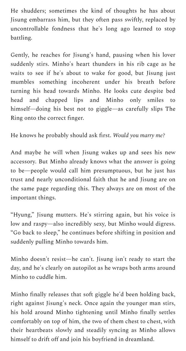 hanmings's tweet photo. 🖋️💍 
- mnsng mnho being sappy flashfic
- 1099w (1/2) https://t.co/kGFAYnnE7b