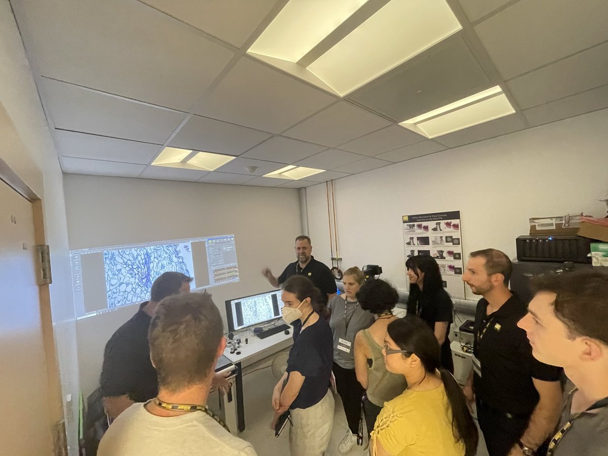 CalmMcmaster's tweet photo. Great energy at the #C2Learn practical sessions, loved the enthusiasm and great questions from all trainees! Big shout out to Joao, Mouhanad @Babim002, Vic, @steeler, and @jmarpino from @NikonInst for the great sessions! #SummerSchool #Microscopy https://t.co/5WbWa2bOYv
