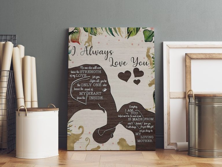 This canvas makes a perfect gift for birthdays, Mother's Day, The meaningful design and sentimental message make it a cherished keepsake that will be treasured for years to come.
#momanddaughter #giftformom #elephantlover #canvasart #unconditionallove