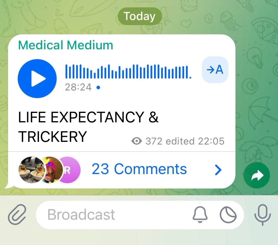 New Telegram Message ☎️

t.me/MedicalMedium/…