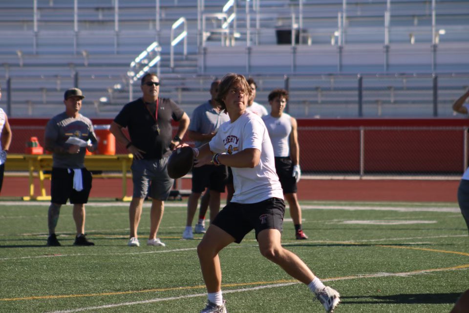 As Liberty starts summer camp, junior QB Sage Robertson steps into the spotlight as QB1 following the likes of Nate Bell and Jay Butterfield. 
📸 @j_weisinger 

<a href="/lhslionsfb/">LibertyLionsFootball</a>