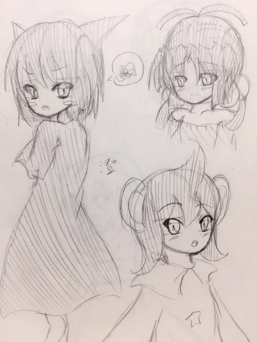 アナログの絵が見たいと言われたので5億年前に描いた絵を載せます。いつの絵とは言いませんがおおよそ中学生くらいの頃の絵です。