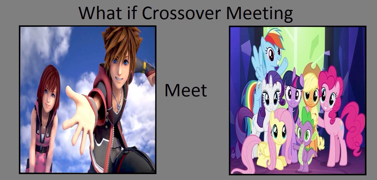 Sora and Kairi meets the Mane Six!
#SoraKingdomHearts #KairiKingdomHearts #crossover #kingdomhearts #mylittlepony #kingdomhearts3 #mylittleponyfriendshipismagic