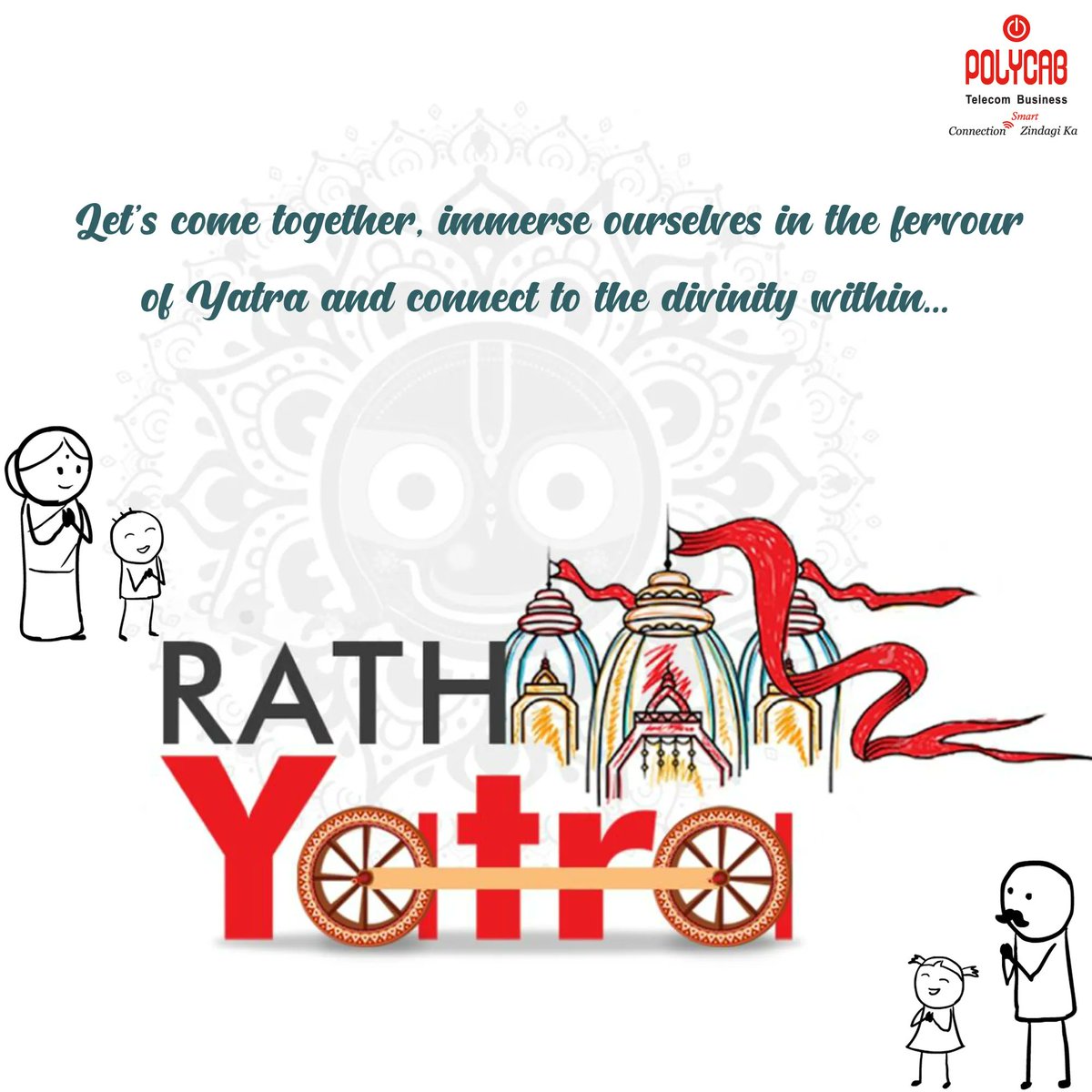 Happy Rath Yatra

#happy #lordjagannath #rathyatra #celebration #polycabtelecom #polycab #vocalforlocal #digitalindia #makeinindia #atmanirbharbharat @PolycabIndia