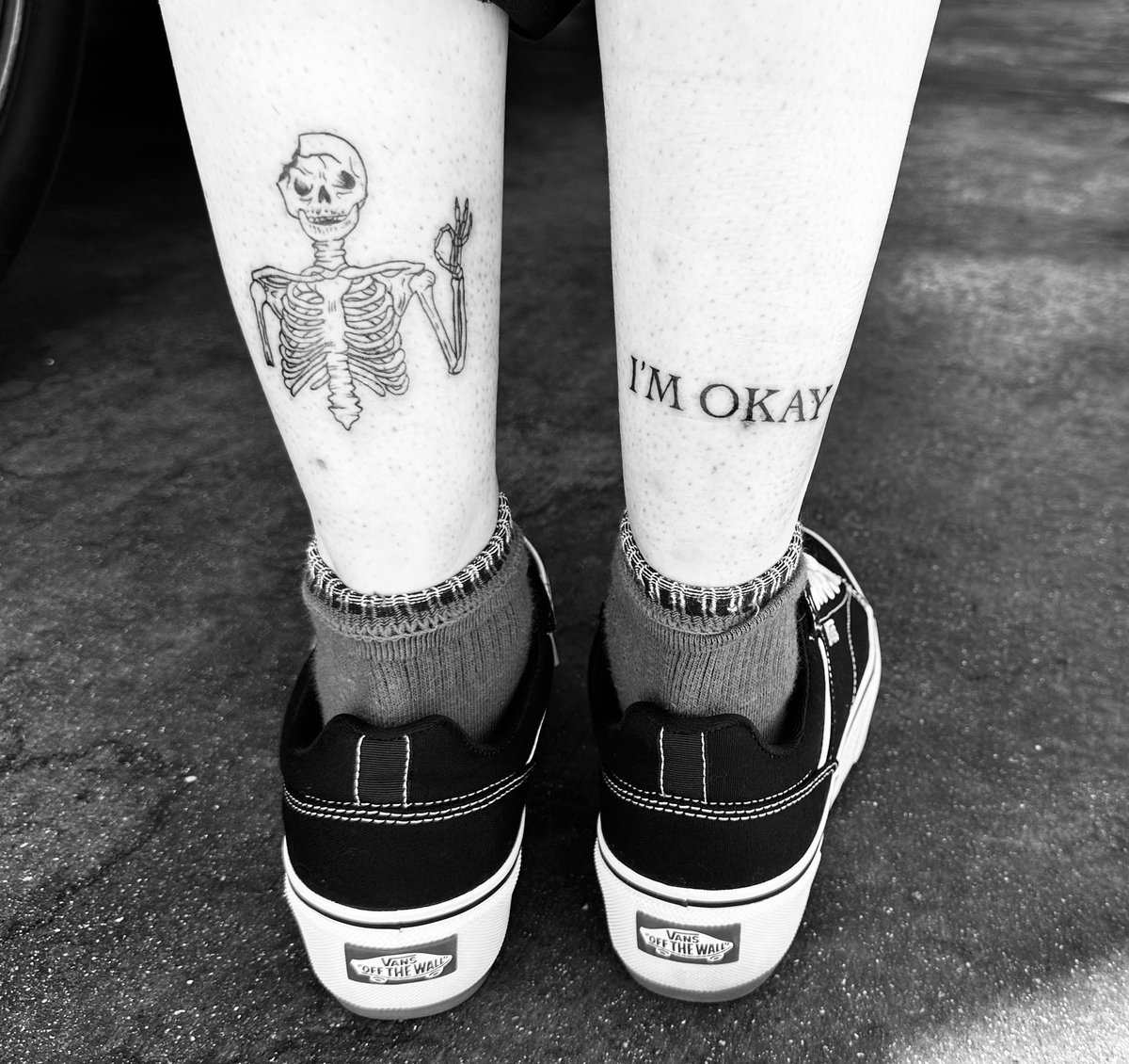 HoranKeylla's tweet photo. I’ve never gotten a tattoo and thought this was the most truthful tattoo 
Got it and then had a mental breakdown an hour later 🫠🫣 https://t.co/gitP2qWWnH