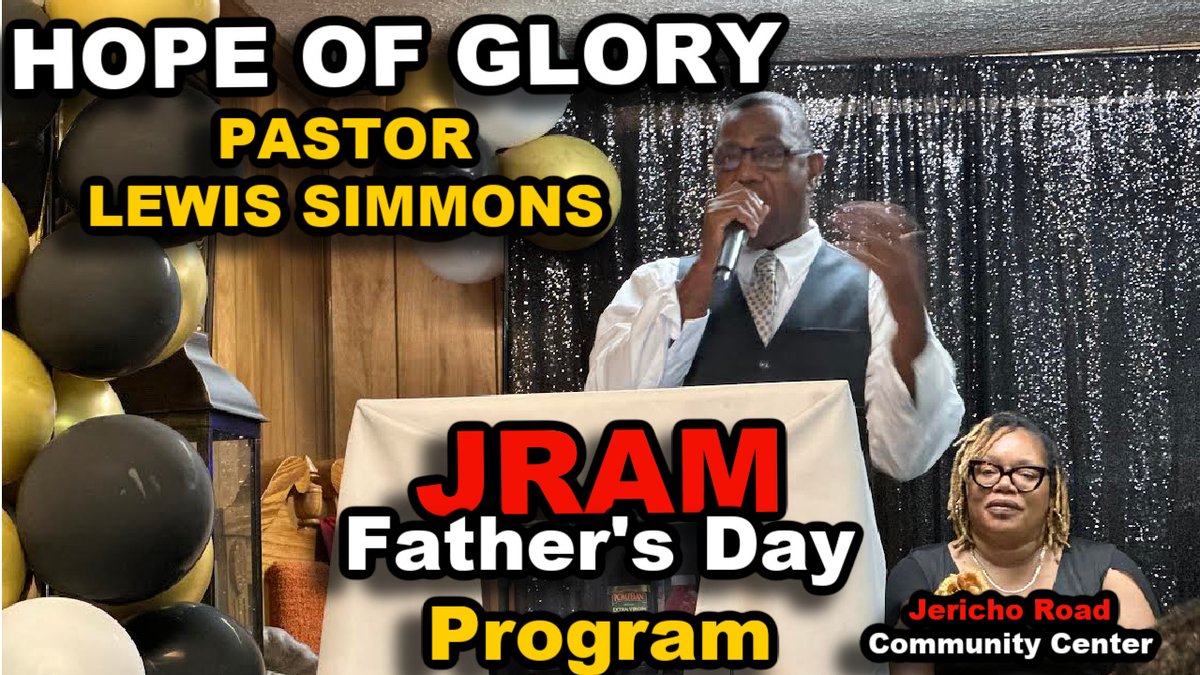 jerichoroad2951's tweet photo. Pastor Lewis Simmons of Hope of Glory Preaching  A Father's Day Sermon a... https://t.co/2Bl5edj1y4 via @YouTube 

#JRAM #JerichoRoadCommunityCenter #God #Jesus #christian #holy #Bible #fathersday #love #happy #video #viral #Macon #Georgia #prasie #worship #preaching #YouTube https://t.co/5HRYT96pwE