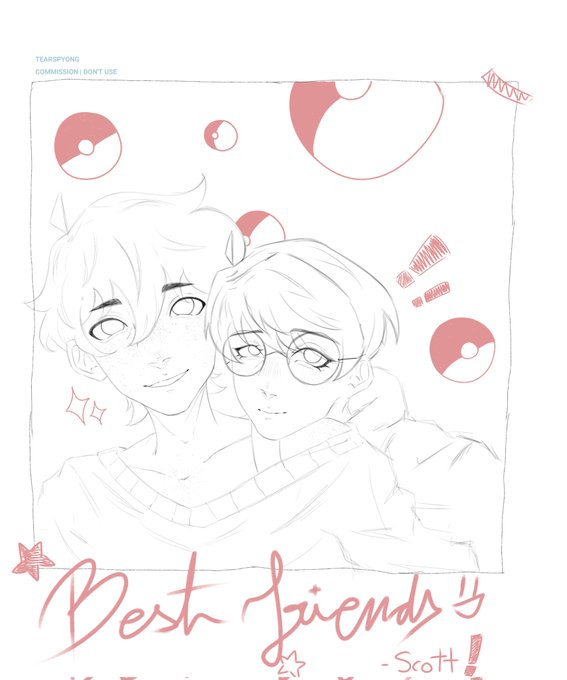 Anyways, commission that was 10€ but I got paid 8€ 🤔 looking cute.