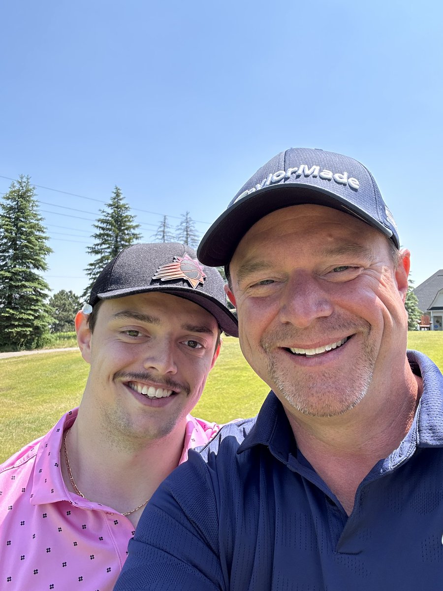Best Father’s Day ever! Golf with my son and then bbq’ing after!