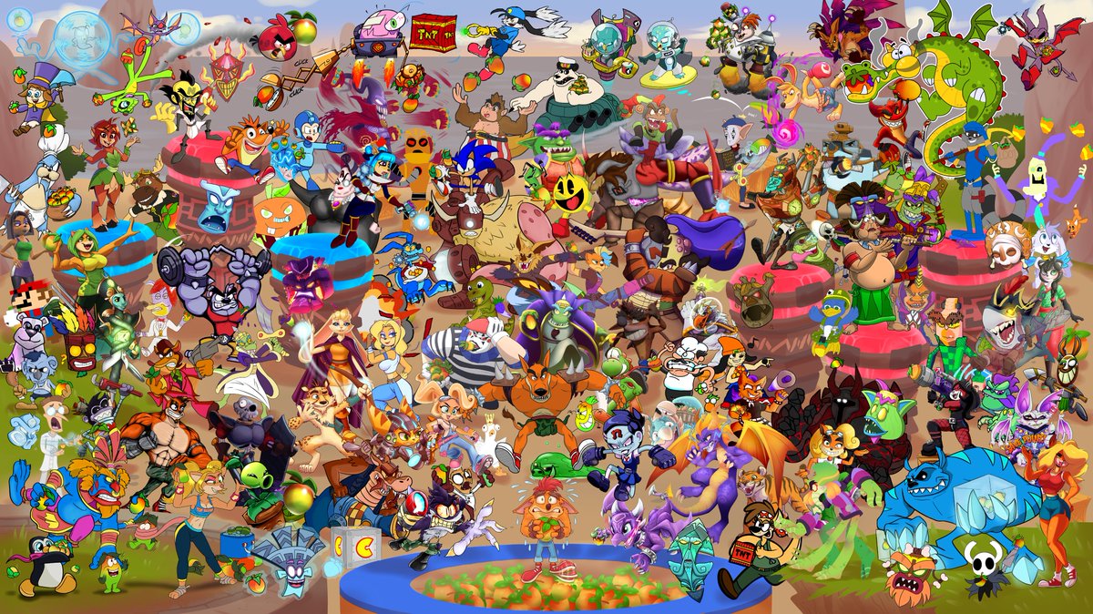 EVERYONE IS HERE... AND READY TO RUMBLE!
To celebrate the release of #CrashTeamRumble, over 80 artists gathered together for this.
I present to you: The #CTRuCollab! 

#CrashBandicoot #CrashFanArt #CrashCommunityDay