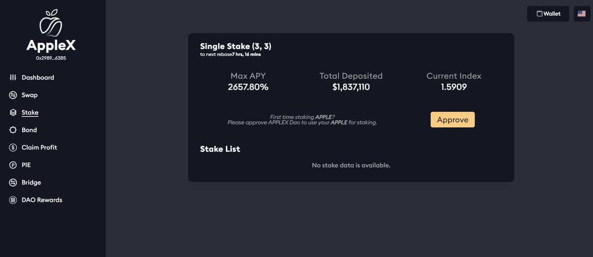 🎯Introducing #AppleXTrade: A #DEX powerd by treasury funds from protocol countries, providing funding and distribution services for the entire DEX ecosystem.

🧩Its unique bond model underpins the value of Apple tokens. Each $Apple token is minted by pledging $USDT assets.