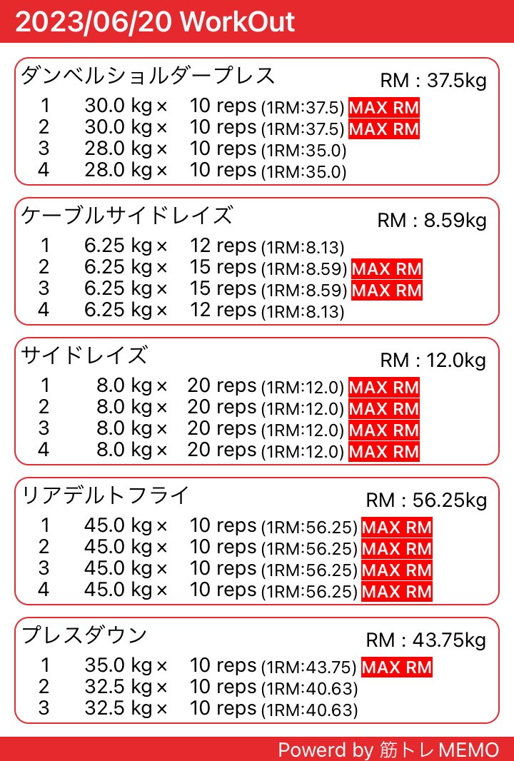 #筋トレMEMO #筋トレ #肩トレ onelink.to/vvwtu4