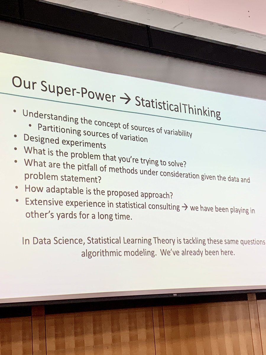 Wonderful day at the Nonclinical Biostatistics conference at Rutgers University