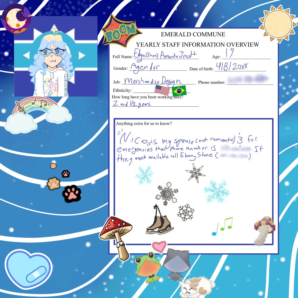 KinzieEoGAU's tweet photo. #EoGAU

//ooc

I’VE DONE IT. took me long enough. 
keep in mind idk what the form thingy would be like so I half-assed it. Though I do think the e.c. would be more lax abt forms an’ shit, so…  enen  gets to  use  stickers.  (Also yes  you  guys  can  use  this  if  u  want) https://t.co/bP9OwOZD6V