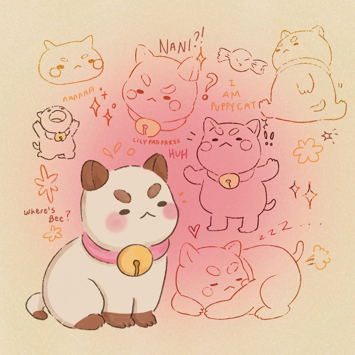 lilypadpress's tweet photo. have you watched #BeeandPuppycat ? It's one of my favourite comfort shows :) 

#digitalart #illustrations #fanart #cute https://t.co/vzGIizBJ8a