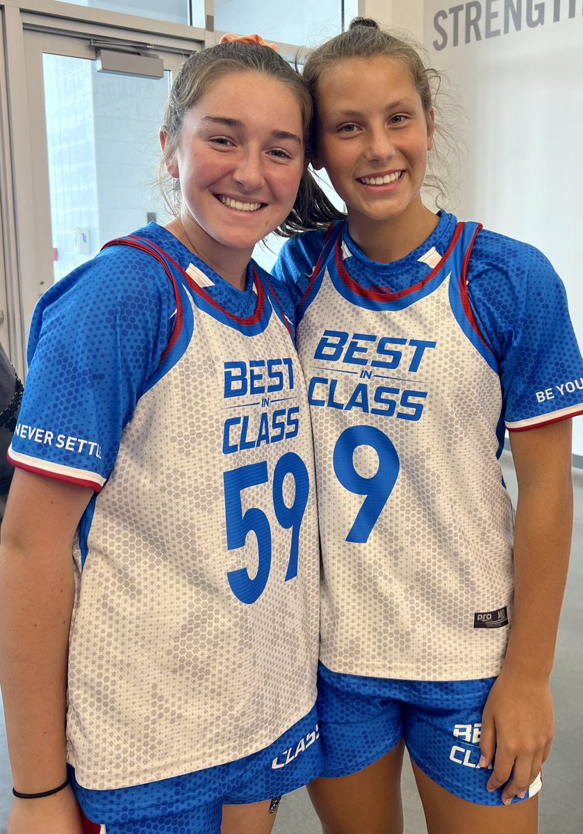 Proud of these two! Representing @DeSalesGirlsLax as the only two 2026s from Ohio. Keep grinding, ladies!