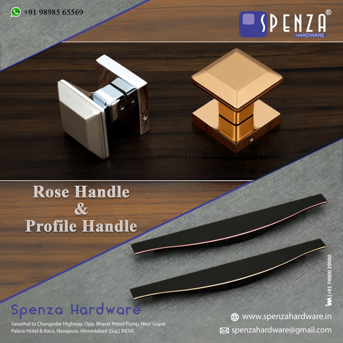 ibais_hardware's tweet photo. SPENZA HARDWARE - AHMEDABAD
For enquiry via WhatsApp click:
https://t.co/jwQ49rMEAd
Mr. Sumit Jain - 98985 65569
#cabinethandle #mortisehandle #handlehardware #Gprofile #autohinges #glassfitting #quadrochannel #kitchenbasket
.
@IBAISMEDIA https://t.co/mZ0NxH7WEF