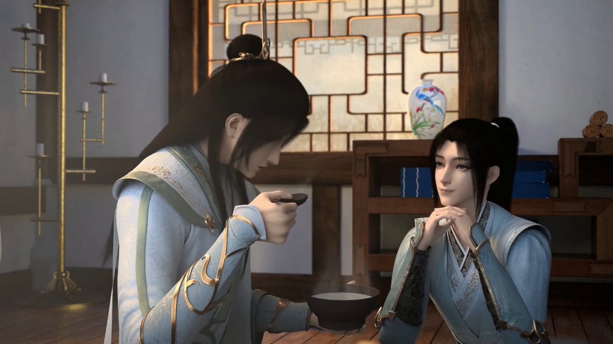 sometimes, i want to make jokes but other times, i start thinking about how luo binghe could've found relief in watching his shizun earnestly enjoy congee, something he had struggled to feed his ma due to their circumstances. when he could finally make it, she had already left.