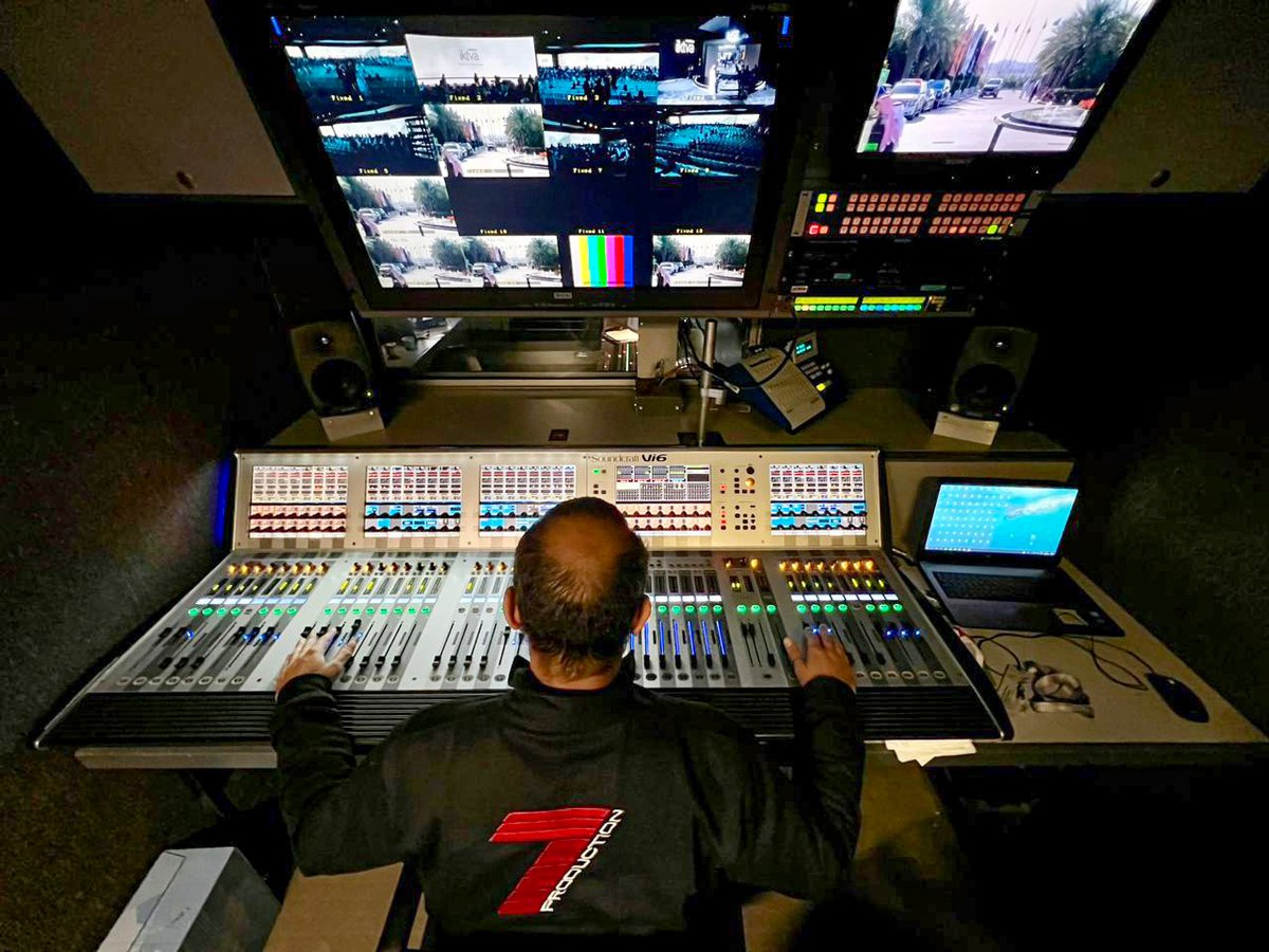 NEPMEandAsia's tweet photo. Our behind-the-scenes #team at the #OBunit deserves a special shoutout! Their efforts and expertise make our #livebroadcasts seamless and captivating. From #soundtechnicians, #producers to #directors, we couldn't do it without you. #Sevenproduction #videoproduction #crew #camera https://t.co/bwSIaHFkb0