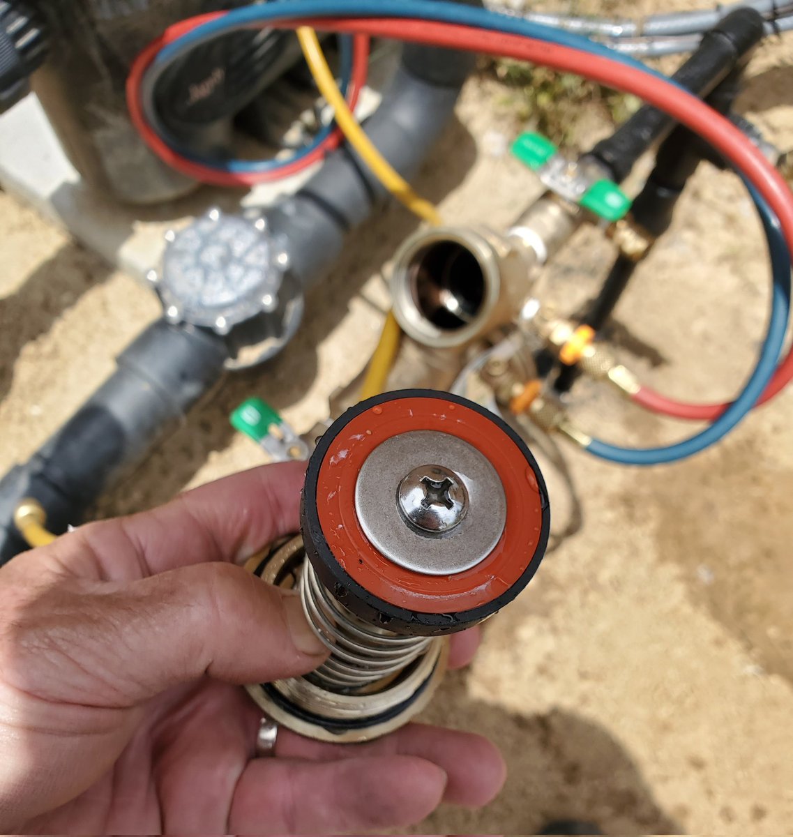 951Backflow's tweet image. Backflow installers should flush debris out of the water line before connecting the backflow assembly. Dirt, sand and even rocks can flow into the assembly and cause damage.