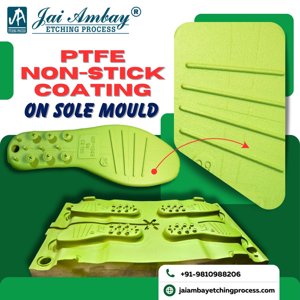 s_jaiambay's tweet image. 👟🛡️💦Our team is excited to offer PTFE non-stick coating, the ultimate solution for a flawless shoe manufacturing process. 🦾💯
#jaiambayetchingprocess #etchingprocess #follow #chemicaletching #laserengraving #instagramreels #reelsindia #foryou #fyp #corporatelife