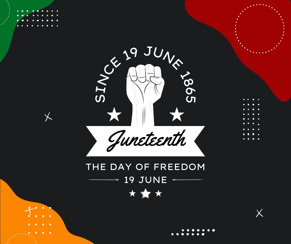 #Juneteenth - Most people know the story by now and the history, but let us not forget the work it took and takes to keep our freedom. We have a lot of work to do to create true equality and inclusion in the United States.

Celebrate, appreciate, and never forget.