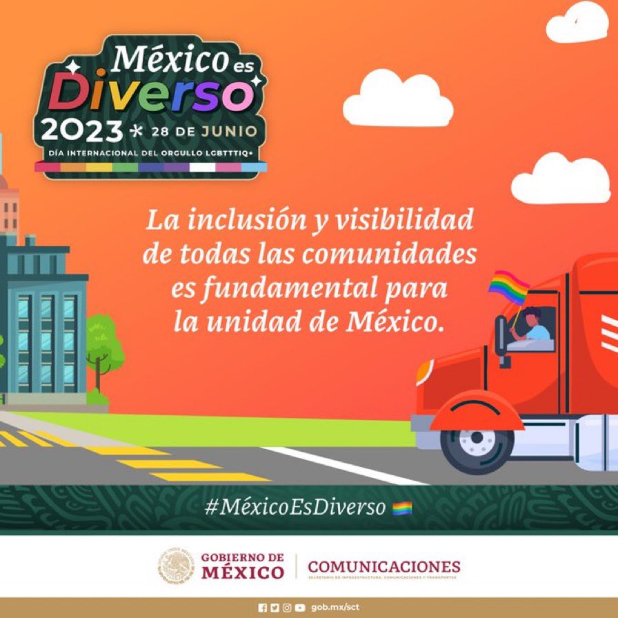 ✅ Sigamos construyendo una nación de progreso garantizando la igualdad de derechos y oportunidades. ¡México es diverso! 

#MéxicoEsDiverso 🏳️‍🌈🏳️‍⚧️