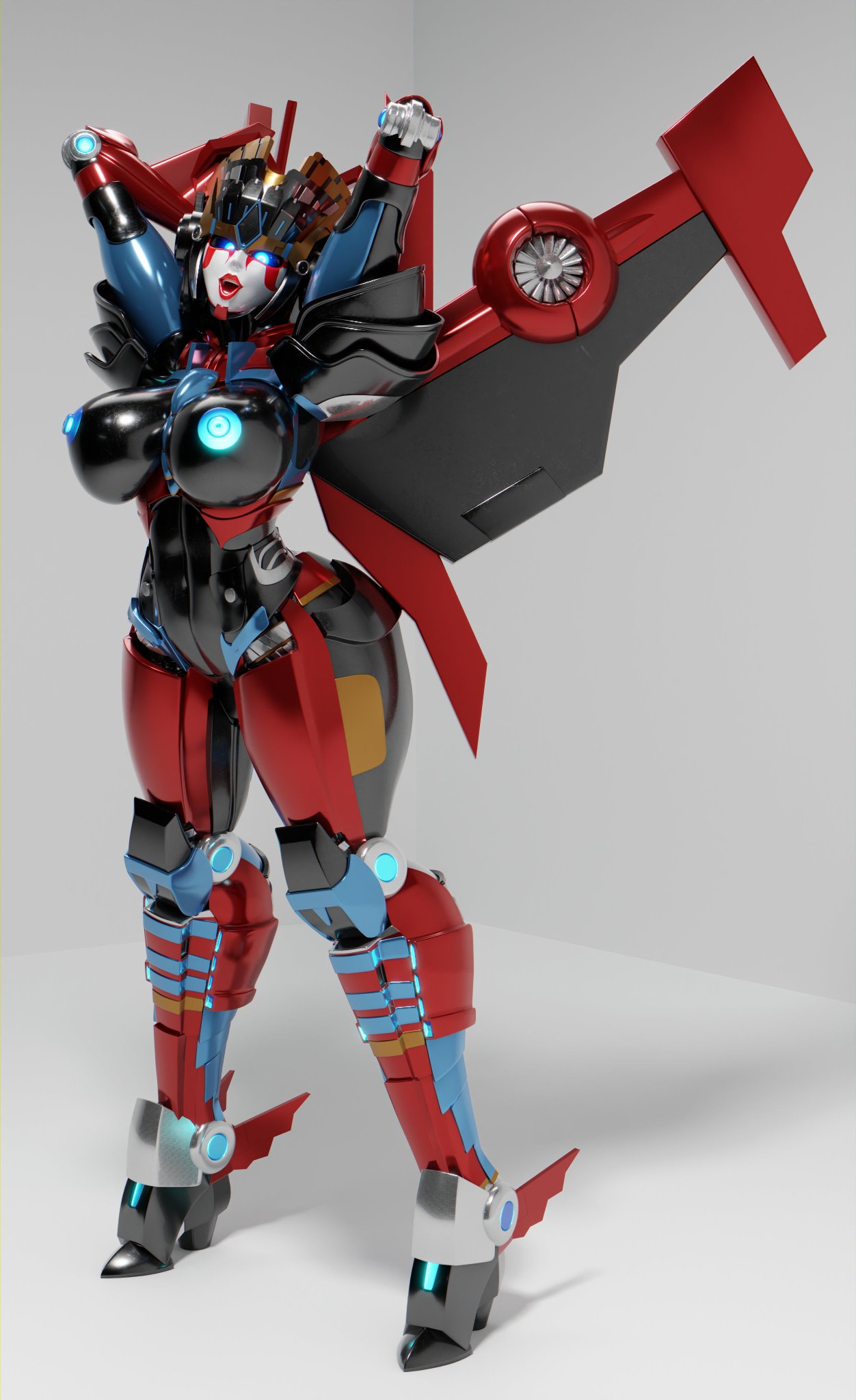 CosmicTrance on X: Windblade! Here's my remake of Windblade. I really like  how she came out! Something sorta unique while also being recognizable!  She's awesome! #Rule34 #Transformers #Windblade #Autobot #Blender3d #NSFW  t.co1qXczysLFe 
