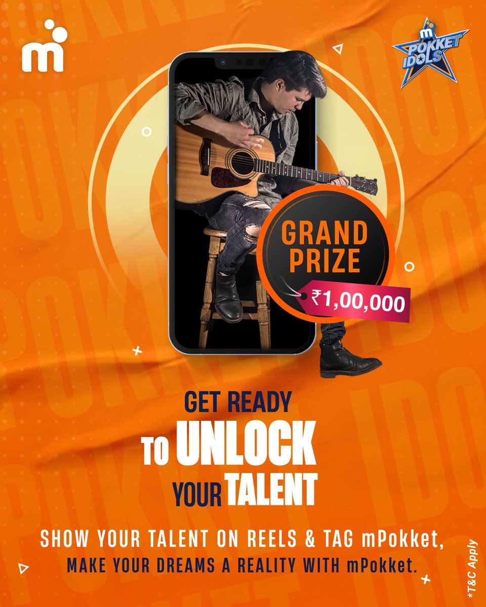 💥MEGA CONTEST ALERT💥

Get set to make dreams reality with Pokket Idols🤩🤘& win Rs. 1,00,000!!!! 

Shoot a reel, tag mPokket, share & get the maximum story votes🤳🏼😎 Toh unlock your talent🔓 and the one lac rupees prize 🫰🏆For more, watch this space👀
#contest #contestalert