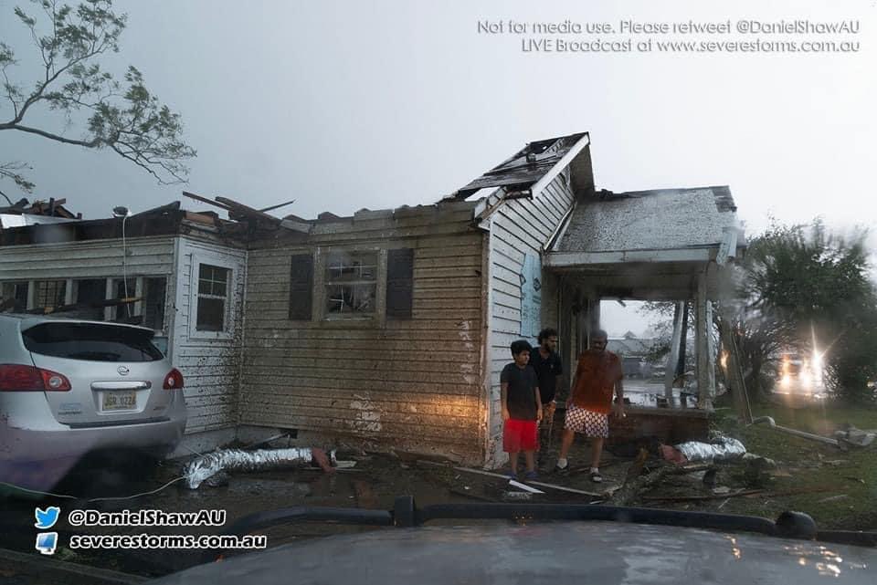 DeniseHunnings's tweet photo. The tornado that struck our small town was very scary, but thankfully no lives were lost. #MossPointMS https://t.co/QVGfejdAhB